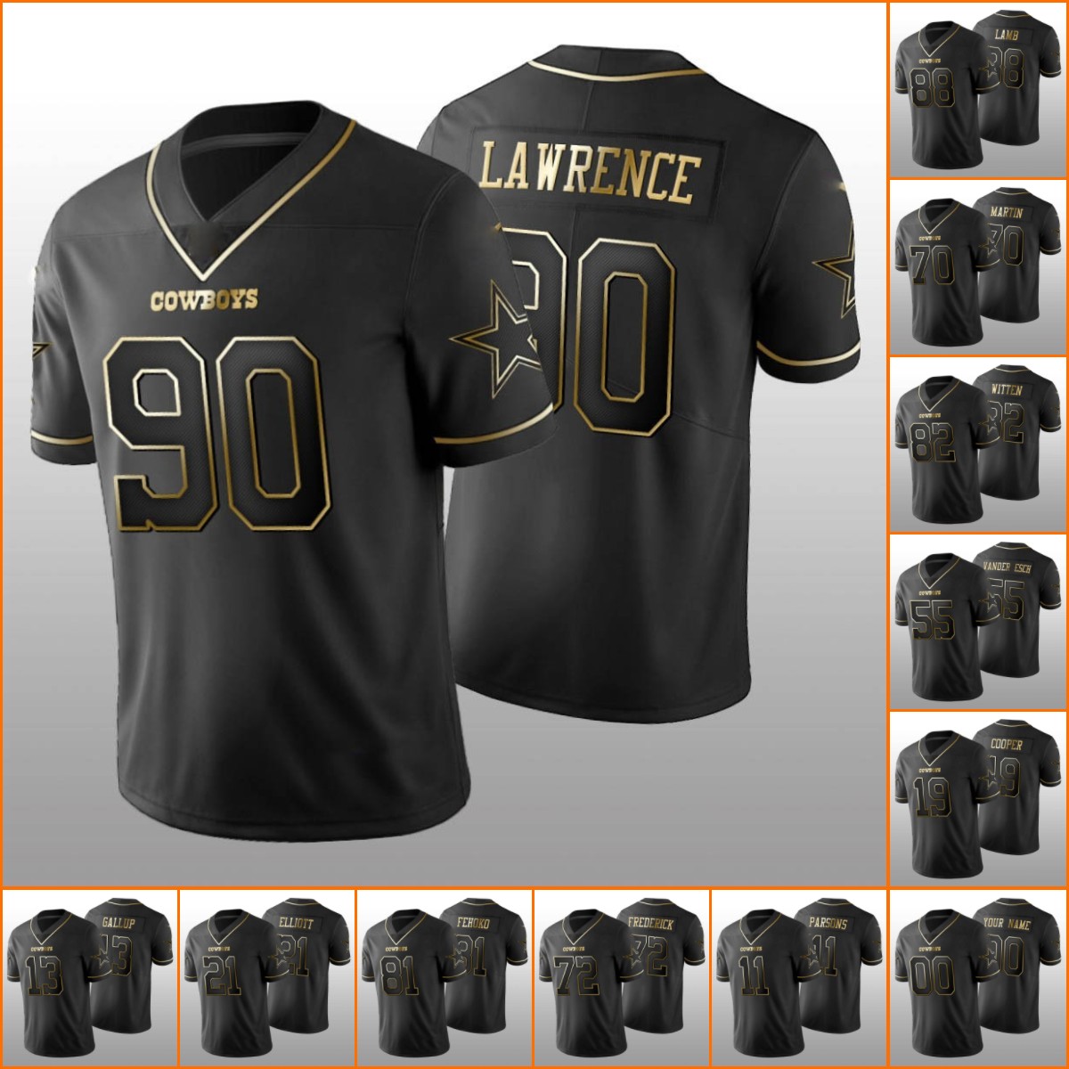 Jersey Custom Dallas''Cowboys''Men #11 Micah Parsons 88 CeeDee Lamb 4 Dak Prescott''NFL''Women Youth Black Golden Jersey Wholesale
Jersey Custom Dallas''Cowboys''Men #11 Micah Parsons 88 CeeDee Lamb 4 Dak Prescott''NFL''Women Youth Black Golden Jersey Wholesale