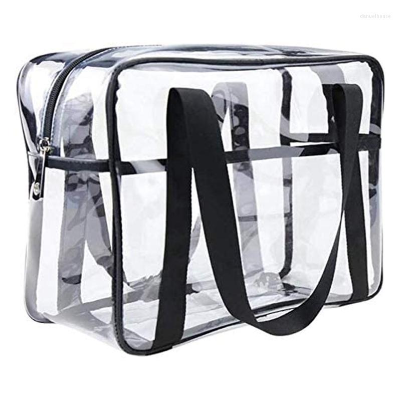 Cosmetic Bags Bag Transparent Handbag Thickened Waterproof Makeup Artist Big Diaper Shoulder Beach, Black
Cosmetic Bags Bag Transparent Handbag Thickened Waterproof Makeup Artist Big Diaper Shoulder Beach, Black