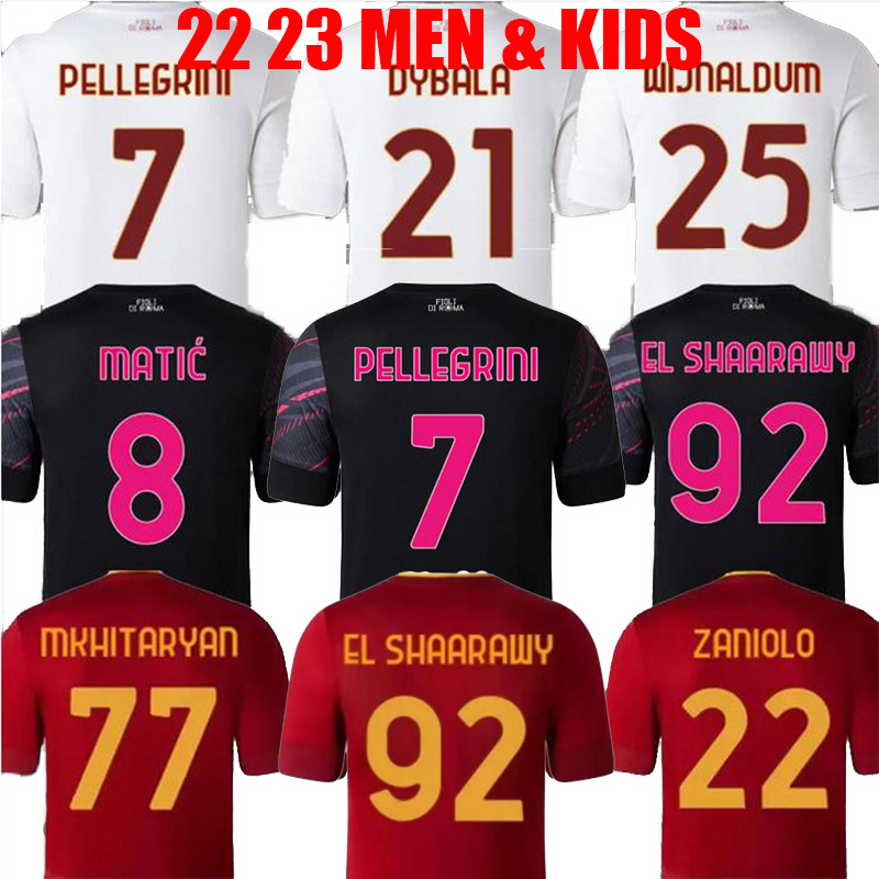 22 23 SOCCER JERSEYS DYBALA home belotti CELIK Pellegrini Abraham 2022 2023 Wijnaldum Zaniolo MANCINI KUMBULLA football shirt Men Kids kit uniforms maillot, Third
22 23 SOCCER JERSEYS DYBALA home belotti CELIK Pellegrini Abraham 2022 2023 Wijnaldum Zaniolo MANCINI KUMBULLA football shirt Men Kids kit uniforms maillot, Third