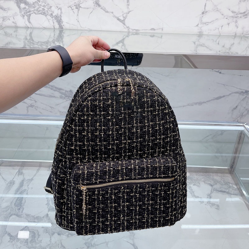 Fashion Women Tweed Luxury Designer Backpack Bag Super Large Capacity Classic Zipper Handbags Shoulder Bag Vintage Multi Pochettes Suitcases Card Holder Sacoche, Split
Fashion Women Tweed Luxury Designer Backpack Bag Super Large Capacity Classic Zipper Handbags Shoulder Bag Vintage Multi Pochettes Suitcases Card Holder Sacoche, Split