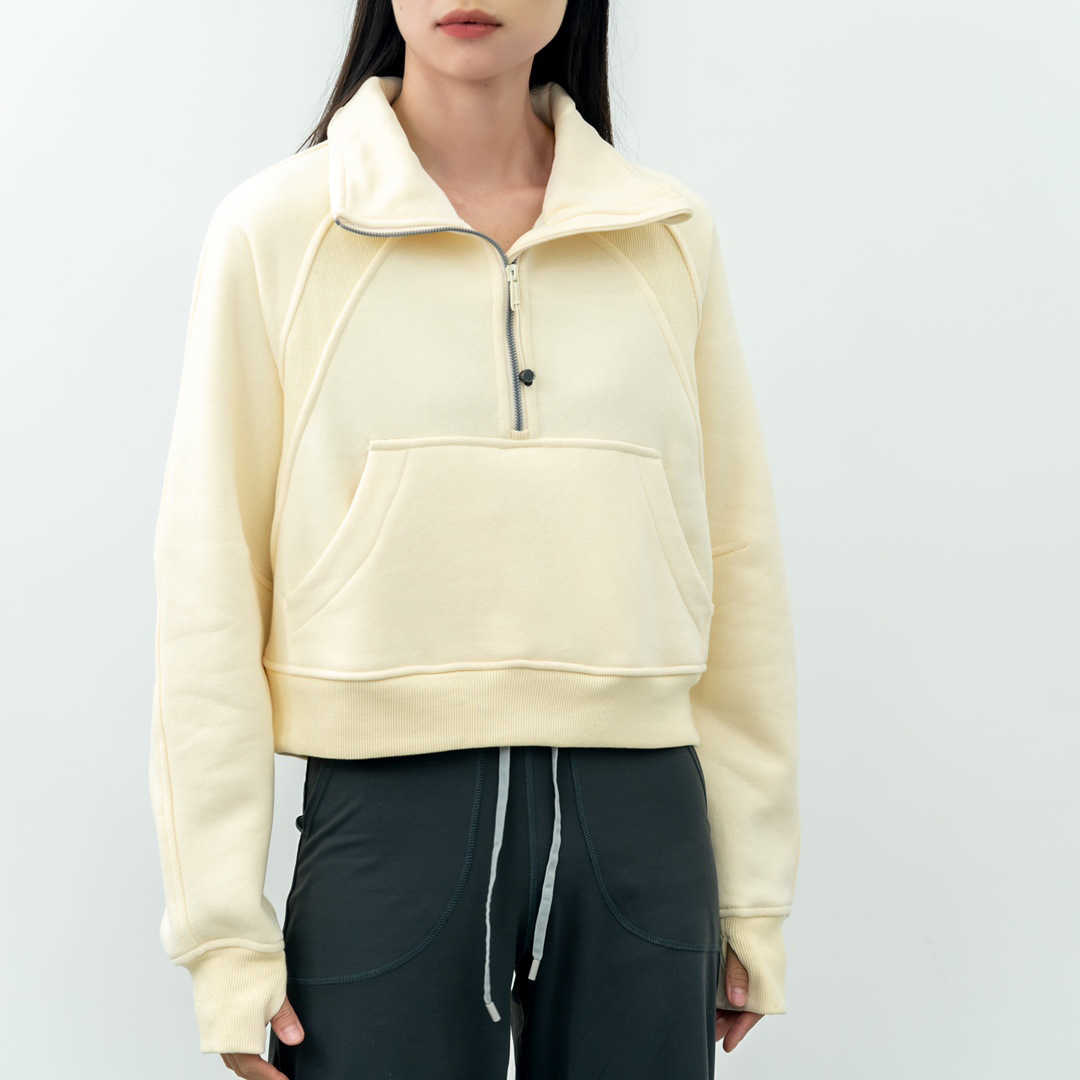 Lu-022 Scuba Half Zipper Women's Hoodies Yoga Outfits Stand Neck Sweater Pullover High Neck Plush Coat Loose Jacket, Light blue
Lu-022 Scuba Half Zipper Women's Hoodies Yoga Outfits Stand Neck Sweater Pullover High Neck Plush Coat Loose Jacket, Light blue