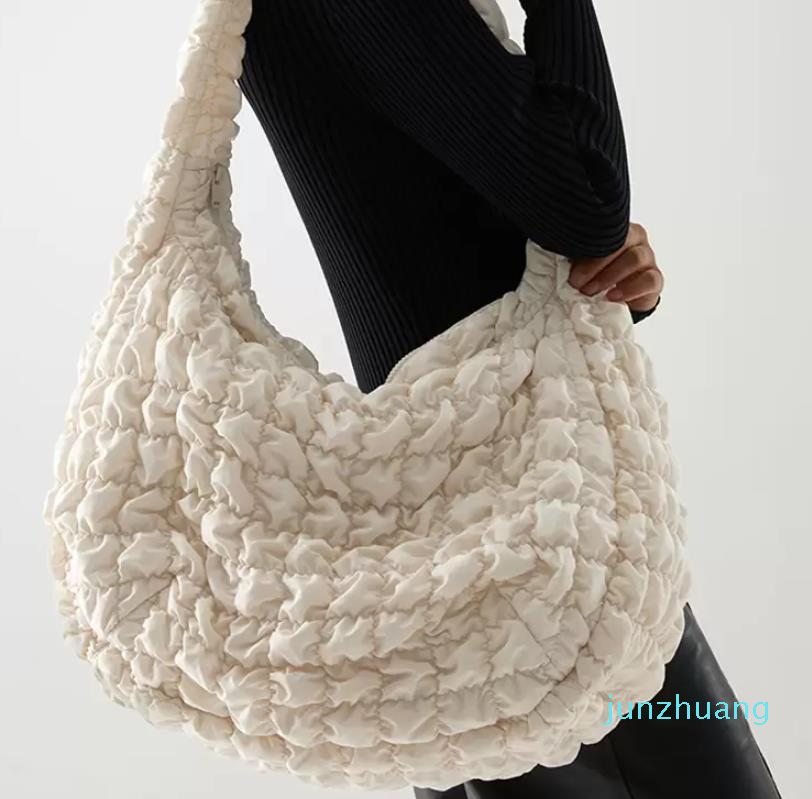 Large Capacity Down Cotton Tote Shoulder Designer Ruched Handbags Casual Nylon Crossbody Messenger Bags for Women Big Purse 2022, Beige
Large Capacity Down Cotton Tote Shoulder Designer Ruched Handbags Casual Nylon Crossbody Messenger Bags for Women Big Purse 2022, Beige