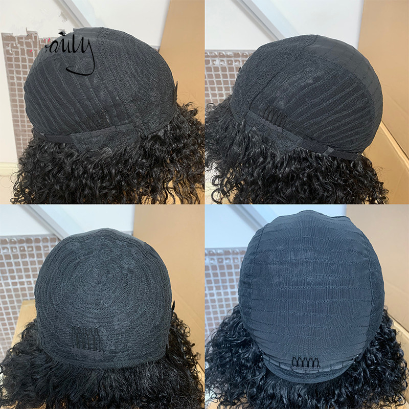 New fashion Deep Curly Human Hair Wigs For black Women glueless afro hd front none lace Brazilian Virgin Hair wig 150% density Diva1