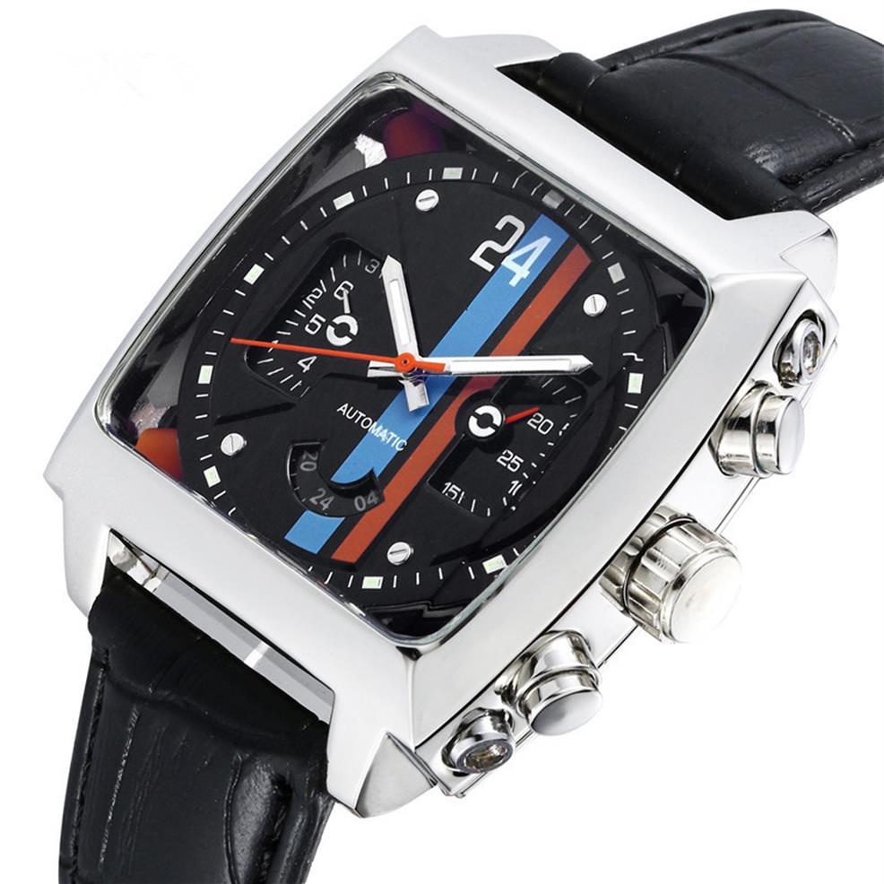 On Top Business Automatic mechanical Men Watch Square Monaco Series Watches Mens Famous Sports Wristwatch Man Clock Relogio M273T
On Top Business Automatic mechanical Men Watch Square Monaco Series Watches Mens Famous Sports Wristwatch Man Clock Relogio M273T