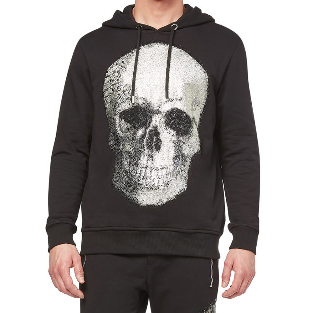 PLEIN BEAR Brand Warm Thick Sweatshirt Hip-Hop Loose Characteristic Personality Skull Pullover Rhinestone Luxury Men's Hoodie 81434, Black
PLEIN BEAR Brand Warm Thick Sweatshirt Hip-Hop Loose Characteristic Personality Skull Pullover Rhinestone Luxury Men's Hoodie 81434, Black