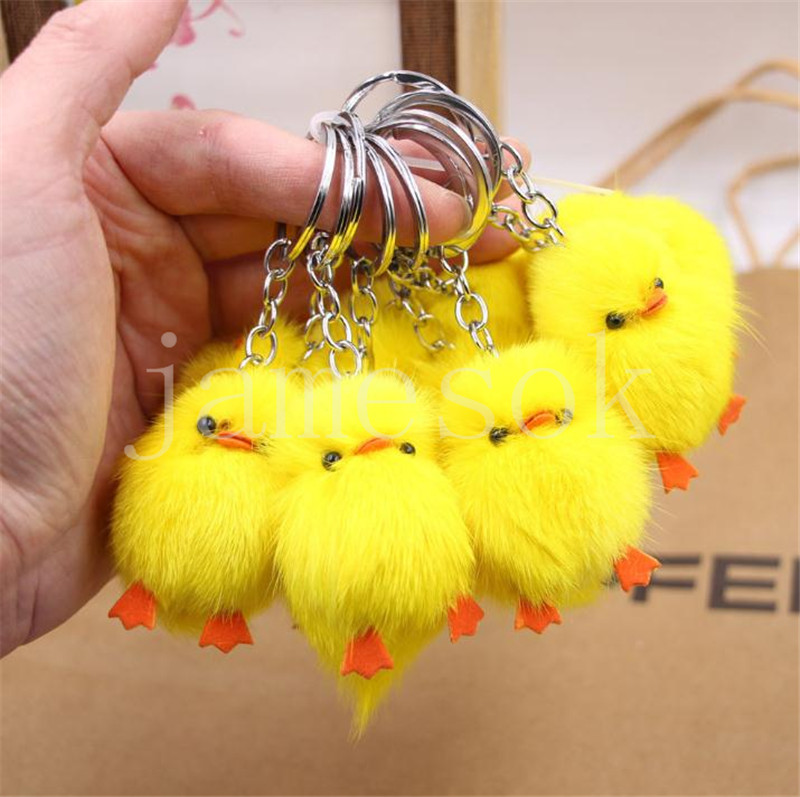 Cute pompom keychain party gift yellow duck car key charm animal children's toys gifts DE859
Cute pompom keychain party gift yellow duck car key charm animal children's toys gifts DE859