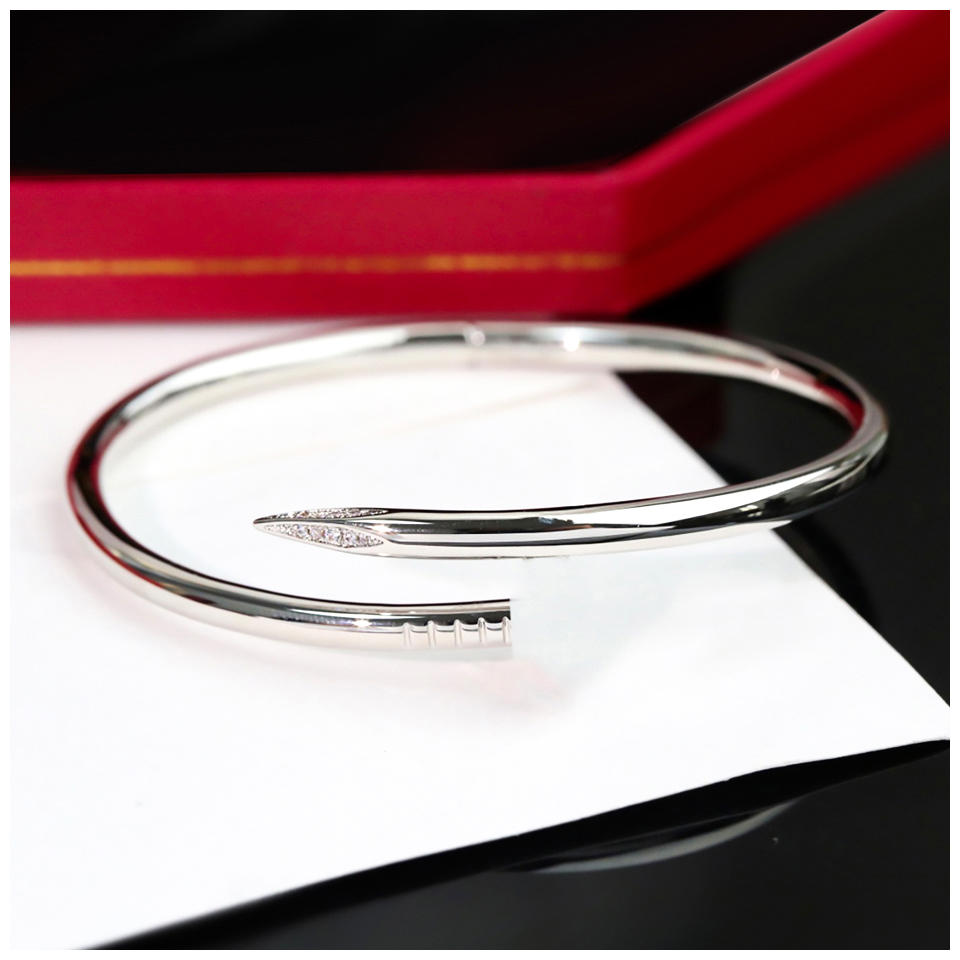 Nail Bracelet Carti Bracelets Gold Bangle For Bride Eternity Braclets Armband Silber Bangles Womens Braclet Pulsera Charms Bracciale Oro Giallo D