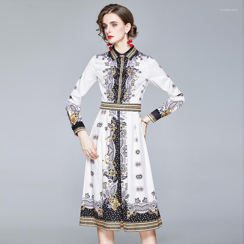 Casual Dresses 2022 Spring Summer Autumn England Style Shirt Dress Long Sleeve Designer Floral Print Birthday Party Robe Femme, 8851
Casual Dresses 2022 Spring Summer Autumn England Style Shirt Dress Long Sleeve Designer Floral Print Birthday Party Robe Femme, 8851