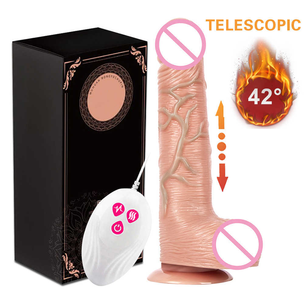 Massager Toys cockrings Telescopic Vibrating Thrusting Realistic Vibrator Heating Dildo Penis G-spot Massage Female Masturbation Sex Toy for Women 9