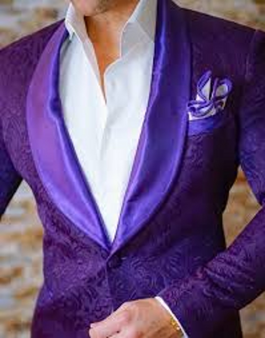 Burgundy Butterfly Jacquard Groom Tuxedos Embossed Three-dimensional Pattern Men's Blazer 2 Piece Suits Wedding Dress Prom Clothing Multi-color o