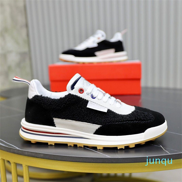 Top Luxury Thoms Shearling Tech Sneakers Shoes Men Brownes Nylon Trainers Runner Sports Stripes Rubber Sole Comfort Footwear EU38-46
Top Luxury Thoms Shearling Tech Sneakers Shoes Men Brownes Nylon Trainers Runner Sports Stripes Rubber Sole Comfort Footwear EU38-46