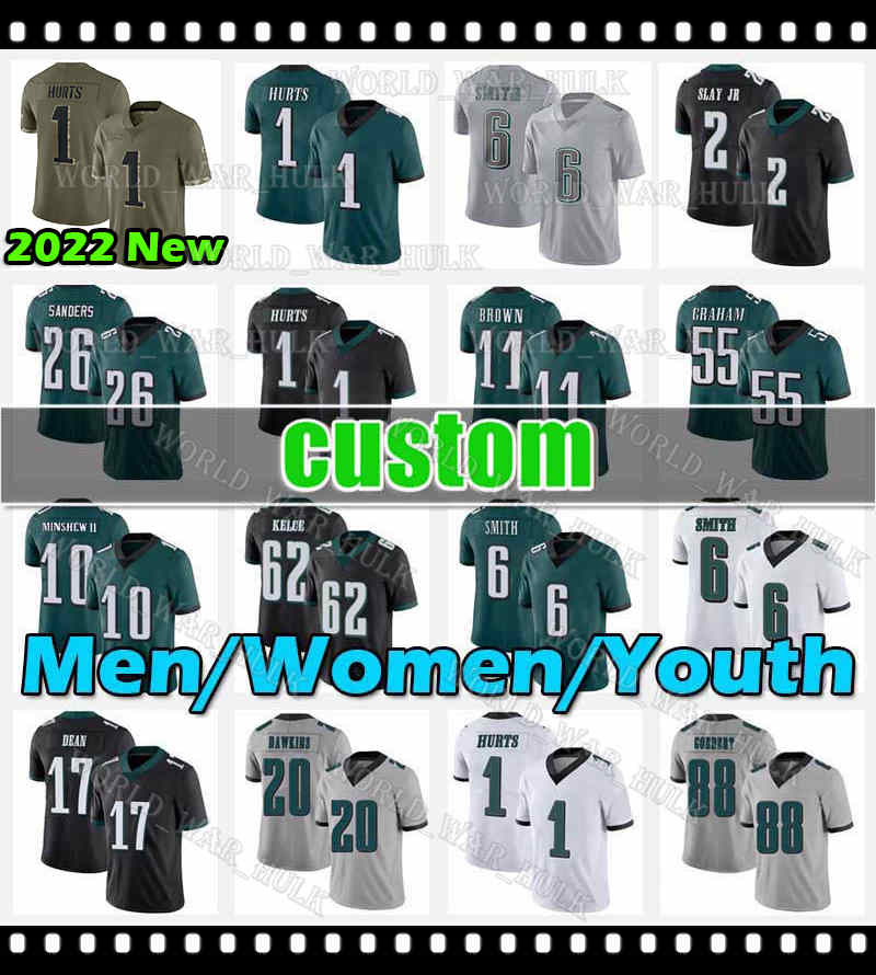 1 Jalen Hurts Football Jersey A.J. Brown Dean Fletcher Cox Eagles Darius Slay Jr 23 Chauncey CJ Gardner-Johnson Miles Sanders Brandon Graham Josh Sweat Landon Dickerson, Youth (lao y)
1 Jalen Hurts Football Jersey A.J. Brown Dean Fletcher Cox Eagles Darius Slay Jr 23 Chauncey CJ Gardner-Johnson Miles Sanders Brandon Graham Josh Sweat Landon Dickerson, Youth (lao y)