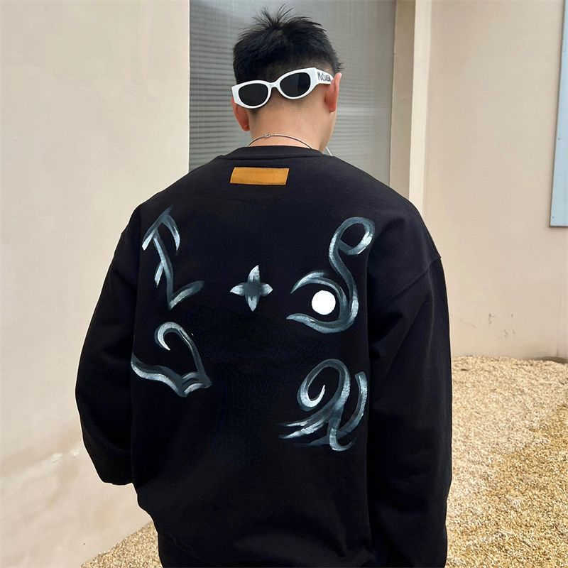 Luxury sweatshirt mens sweater V designer hoodie Cotton pullover jacket Graffiti Long Sleeve tshirt Loose Oversize sweat shirt, Black
Luxury sweatshirt mens sweater V designer hoodie Cotton pullover jacket Graffiti Long Sleeve tshirt Loose Oversize sweat shirt, Black