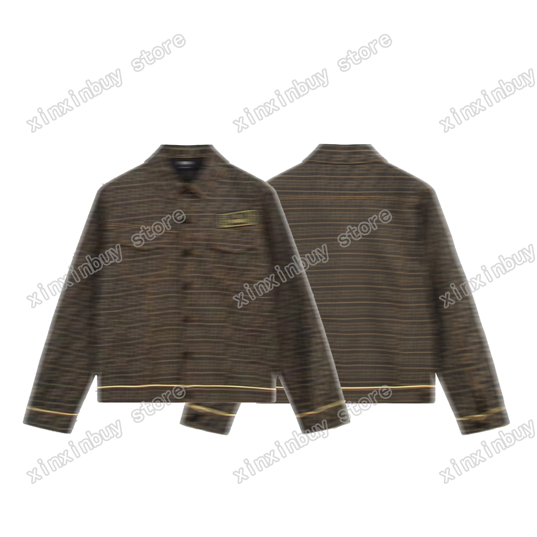 xinxinbuy Men designer Coat Denim Jacket Double letter jacquard fabric long sleeve women Black blue yellow S-XL, Multi
xinxinbuy Men designer Coat Denim Jacket Double letter jacquard fabric long sleeve women Black blue yellow S-XL, Multi