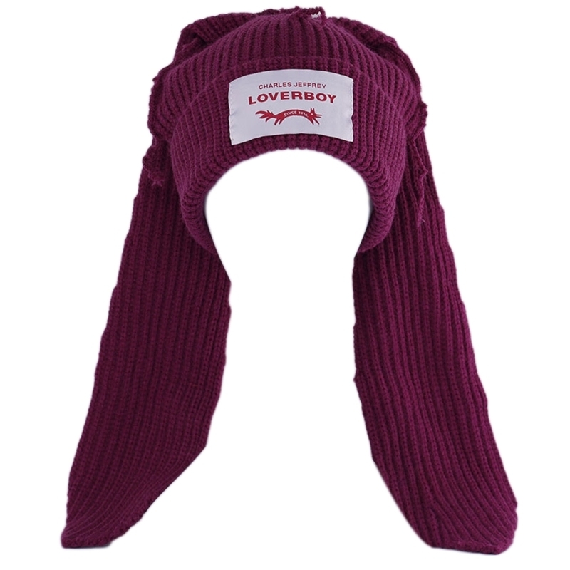 Knitted Bunny Crochet Ear Beanie Hat for Women Winter Warm Acrylic Skull Cap with Cute Rabbit Ears - 2024 4 s