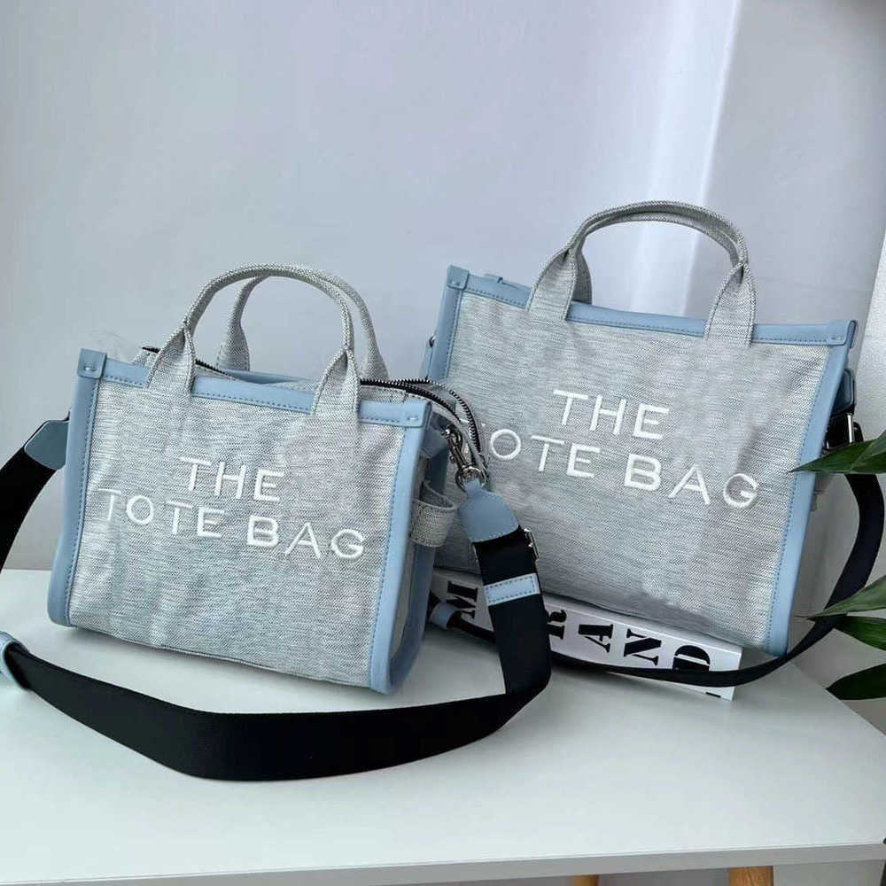 Bag marc Tote Canvas Splice Letter Handbag women Shoulder Crossbody Purse Large Capacity Versatile Women shopping totes bag 220902, Grey blue
Bag marc Tote Canvas Splice Letter Handbag women Shoulder Crossbody Purse Large Capacity Versatile Women shopping totes bag 220902, Grey blue