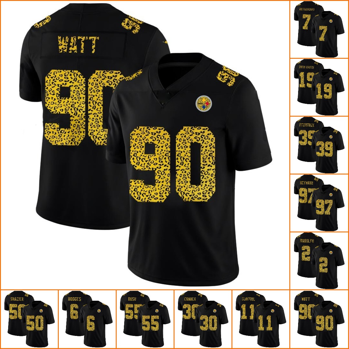 Jersey Custom Pittsburgh''Steelers''Men #7 Ben Roethlisberger 19 JuJu Smith-Schuster 55 Devin Bush''NFL''Women Youth Jersey Wholesale
Jersey Custom Pittsburgh''Steelers''Men #7 Ben Roethlisberger 19 JuJu Smith-Schuster 55 Devin Bush''NFL''Women Youth Jersey Wholesale