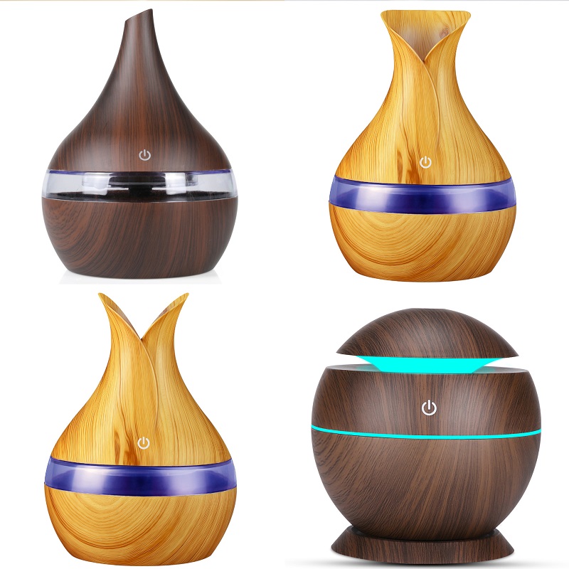 

300ml USB Aroma Diffusers Mini Ultrasonic Air Humidifier Vase Shape Atomizer Aromatherapy Essential Oil Diffuser for Home Office