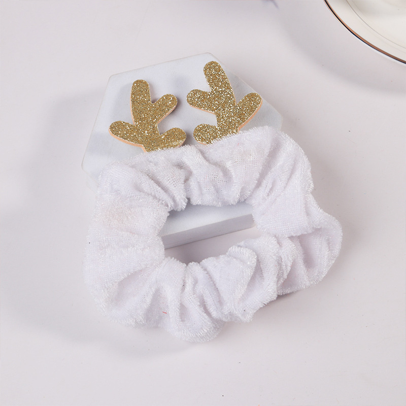 Baby Headbands Christmas Headdress Simple Lovely Cartoon Flannel Large Intestine Hair Circle Santa Claus Elk Tree Hair Ornaments Tie Head Rope Kids Ac