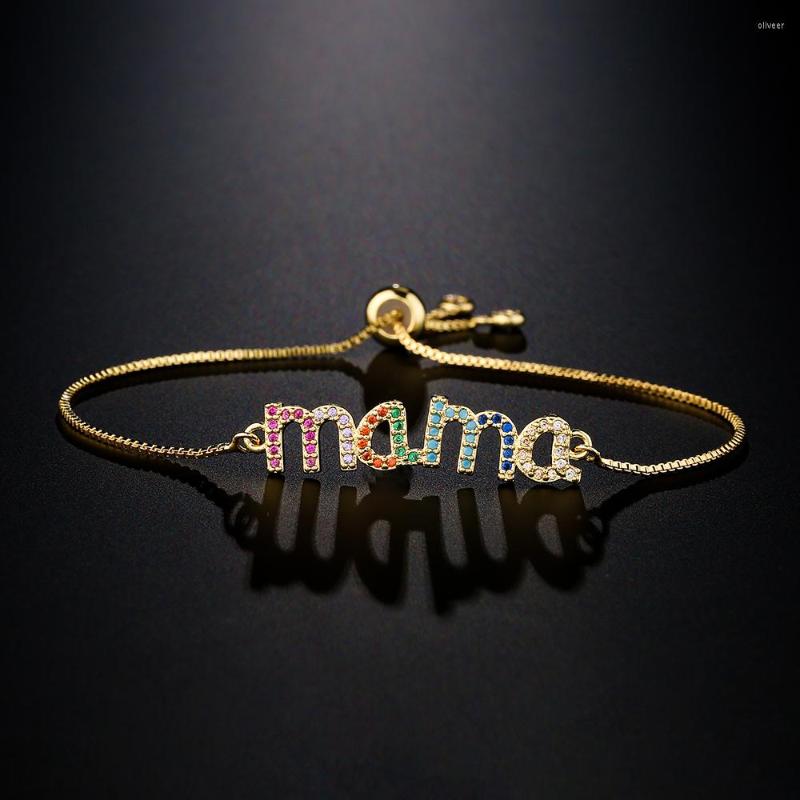 Charm Bracelets BUY Fashion Colourful Cubic Zirconia Pave Setting Mother's Day Jewelry Gift Trendy Gold Chain MAMA Wholesale
Charm Bracelets BUY Fashion Colourful Cubic Zirconia Pave Setting Mother's Day Jewelry Gift Trendy Gold Chain MAMA Wholesale