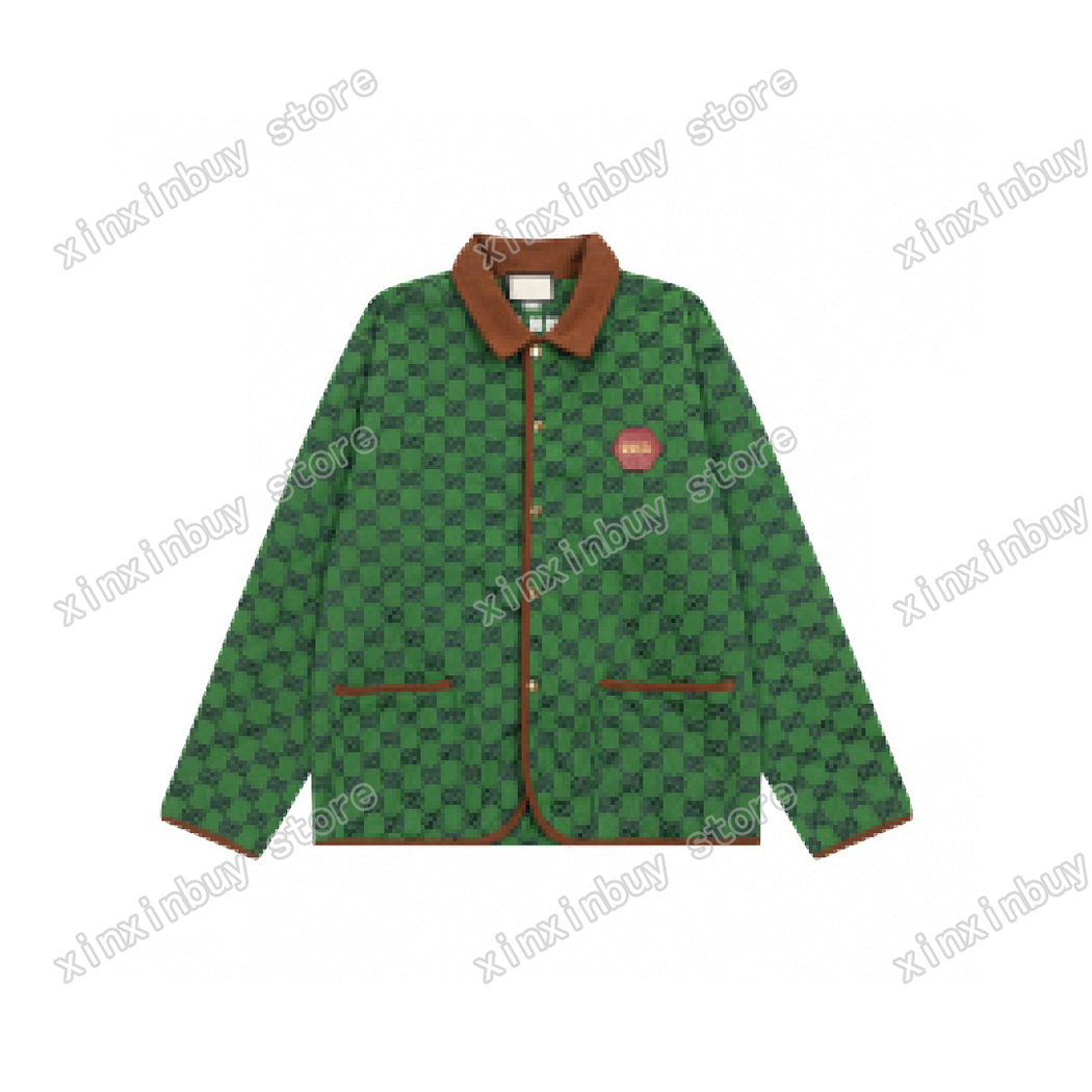 xinxinbuy Men designer Coat Jacket cotton jacquard Double letter fabric long sleeve women green Black blue XS-L, Multi
xinxinbuy Men designer Coat Jacket cotton jacquard Double letter fabric long sleeve women green Black blue XS-L, Multi