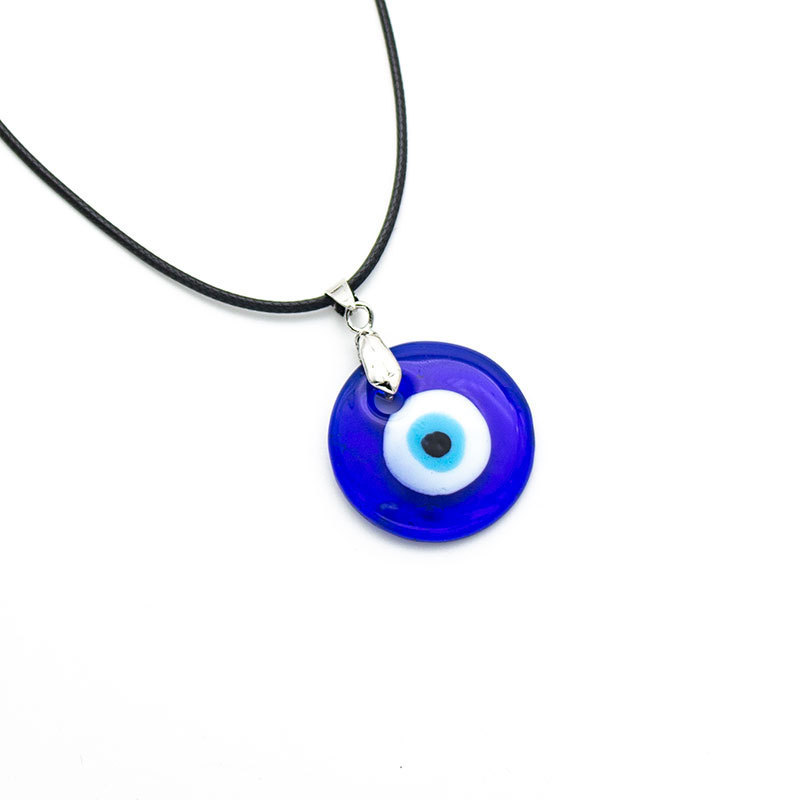Turkish Blue Evil Eye Glass Pendant Necklace Fashion Men Women Necklaces Jewelry Accessories Gift In Bulk