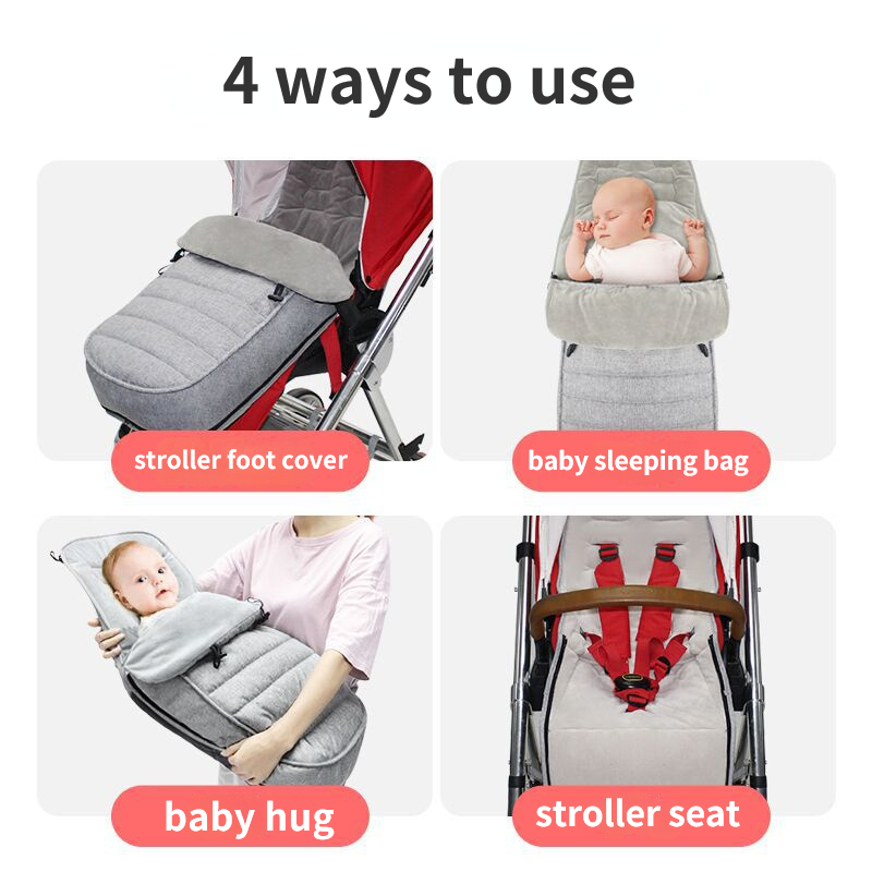 Sleeping Bags Winter Thick Warm Baby Sleepsack Envelope For born Infant Windproof Stroller Cushion Footmuff Pram 221024