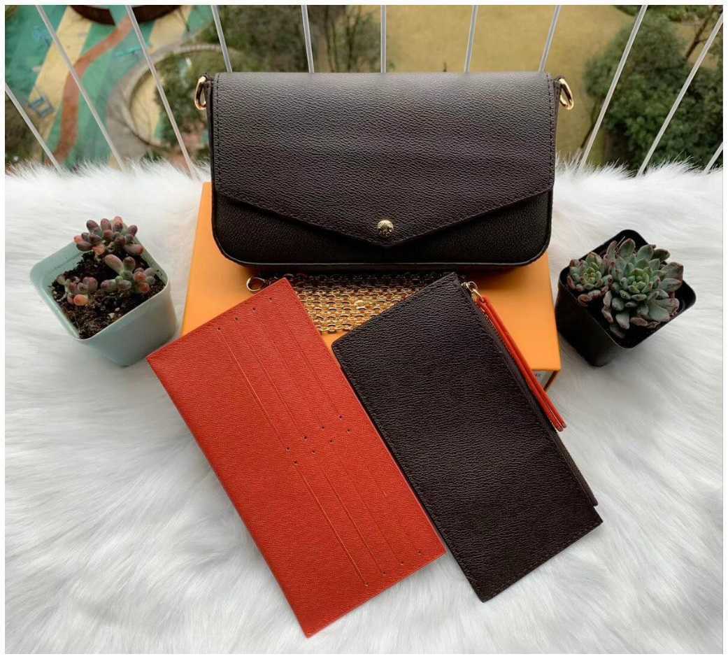 Top Quality Female 3 PCS set Designer Handbags Women Chain Shoulder Bags Evening Messenger bag Handbag Purse Tote with box
Top Quality Female 3 PCS set Designer Handbags Women Chain Shoulder Bags Evening Messenger bag Handbag Purse Tote with box