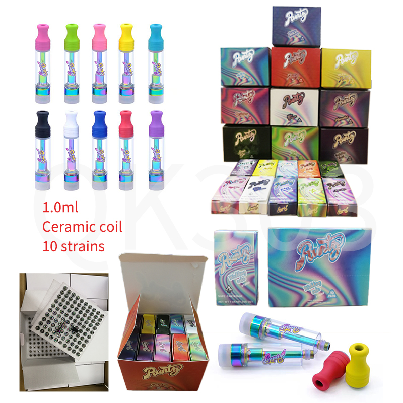 runty RUNTS RAINBOW Cartridge Ceramic Coil Atomizers 510 Thread Carts 1.0ML Empty Thick Oil Cart Vaporizer with Childproof Gift Box
runty RUNTS RAINBOW Cartridge Ceramic Coil Atomizers 510 Thread Carts 1.0ML Empty Thick Oil Cart Vaporizer with Childproof Gift Box