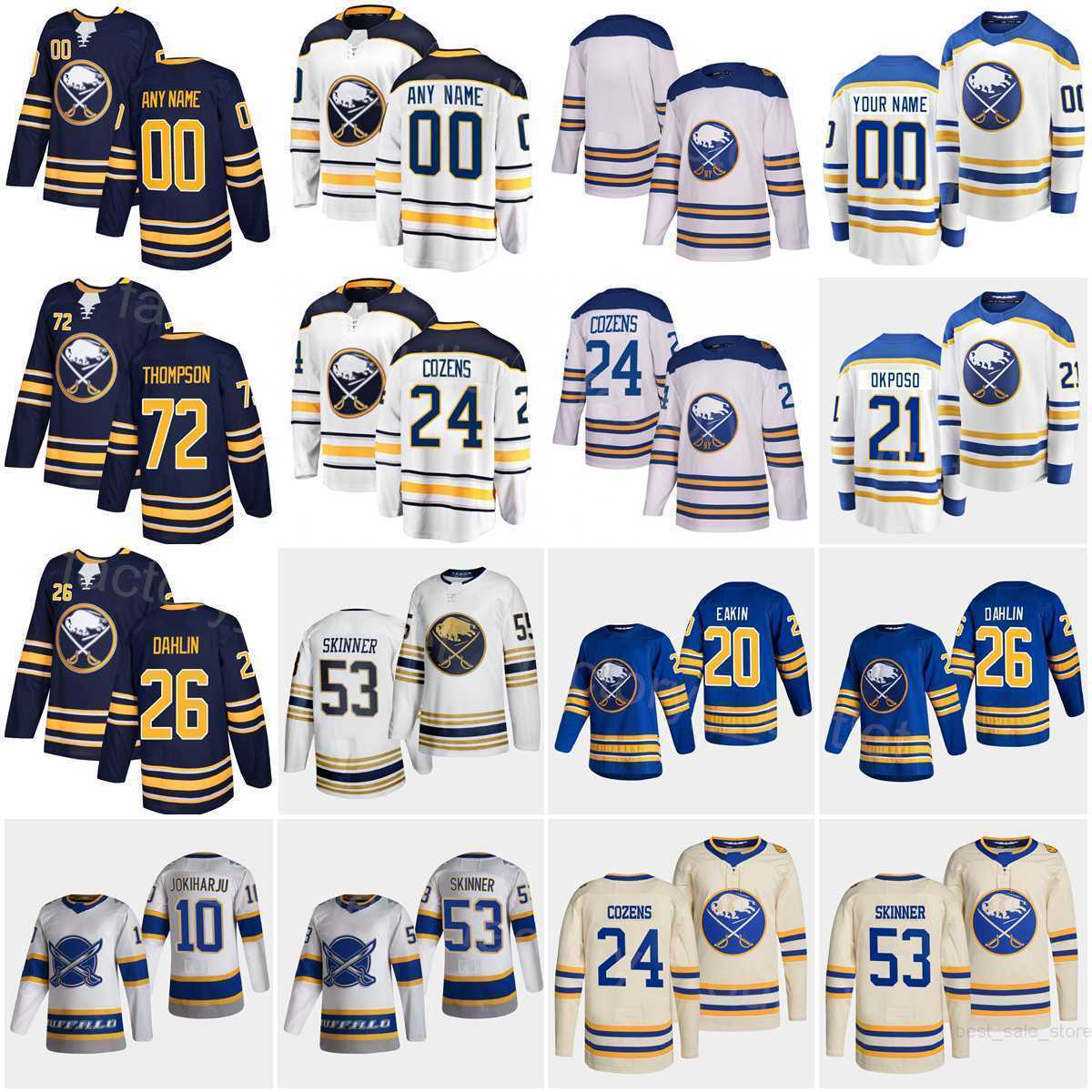 Buffalo Hockey Sabres 21 Kyle Okposo Jersey 24 Dylan Cozens 68 Victor Olofsson 89 Alex Tuch 72 Tage Thompson 26 Rasmus Dahlin 53 Jeff Skinner Cody Eakin Man Woman Youth, White
Buffalo Hockey Sabres 21 Kyle Okposo Jersey 24 Dylan Cozens 68 Victor Olofsson 89 Alex Tuch 72 Tage Thompson 26 Rasmus Dahlin 53 Jeff Skinner Cody Eakin Man Woman Youth, White