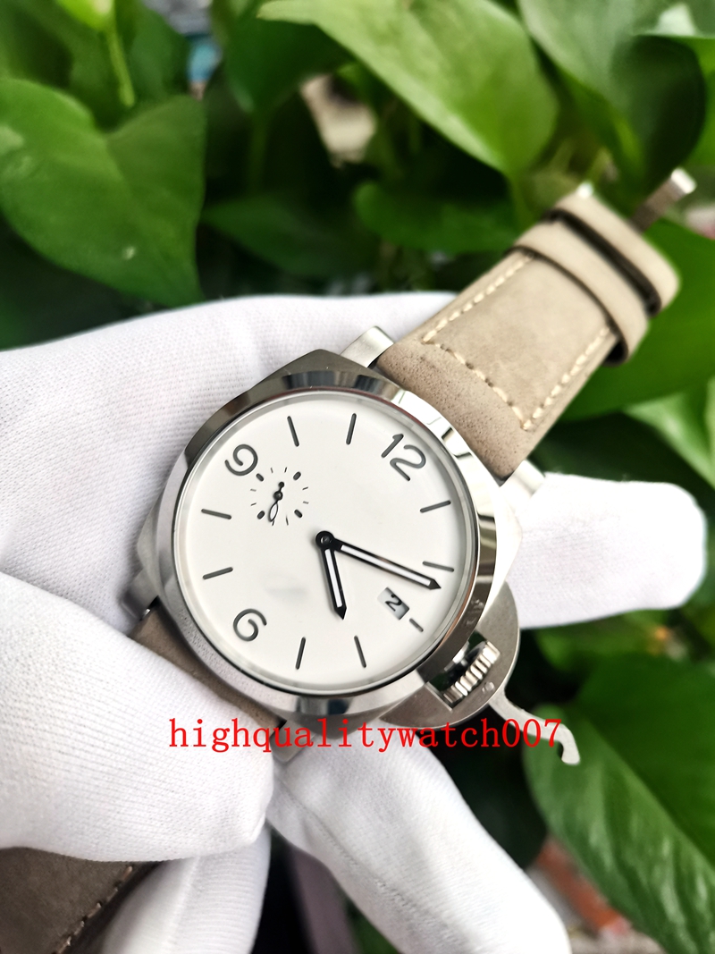 V7 Topselling Excellent Men's Wristwatches 44mm White Dial 01314 Leather Strap Bands Automatic Mens Watch Quality men s date watch Watches
V7 Topselling Excellent Men's Wristwatches 44mm White Dial 01314 Leather Strap Bands Automatic Mens Watch Quality men s date watch Watches