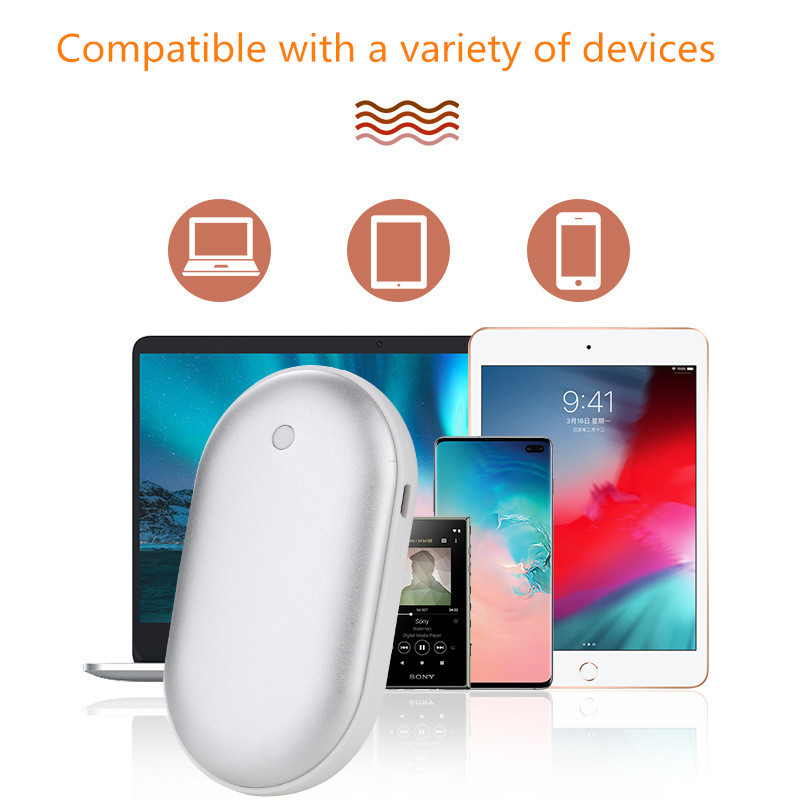 Mini Power Banks Hand Warmer Heating Mobile Power Rechargeable Cobblestone Pocket Powers Bank Reusable Electric Winter Heater53915