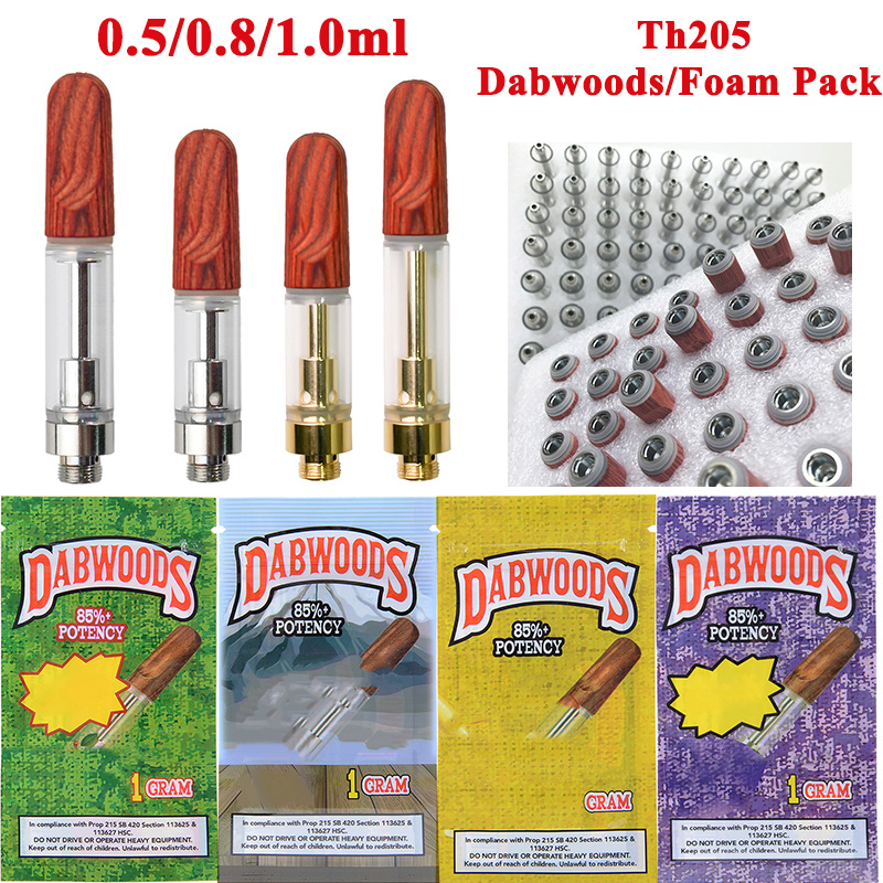Th205 Wooden Vape Cartridges 0.5ML 0.8ML 1ML Ceramic Coil Vape Pens Carts Dabwoods Packaging Empty Thick Oil Wax Vaporizers For E Cigarettes 510 Thread
Th205 Wooden Vape Cartridges 0.5ML 0.8ML 1ML Ceramic Coil Vape Pens Carts Dabwoods Packaging Empty Thick Oil Wax Vaporizers For E Cigarettes 510 Thread