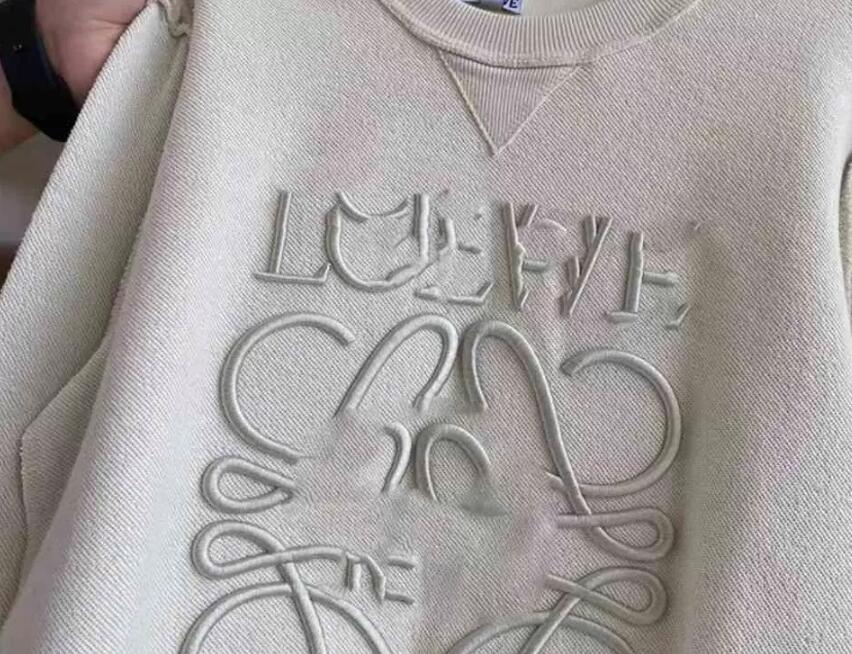 2023 new Lo Luojia chest embroidered sweater three-dimensional couple's same round neck Pullover oversize s, White
2023 new Lo Luojia chest embroidered sweater three-dimensional couple's same round neck Pullover oversize s, White