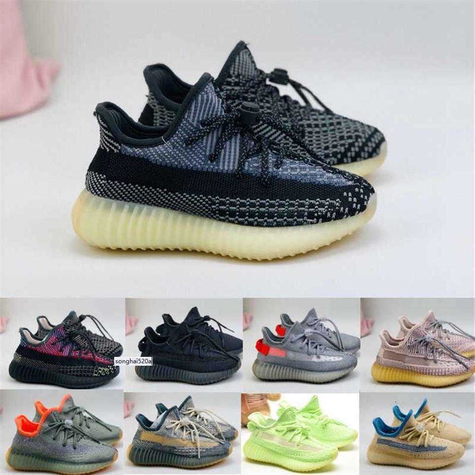 shoes boy girl youth kid Black Grey Carbon V2 BOOSTs''yezzies''yeezie'350, 003