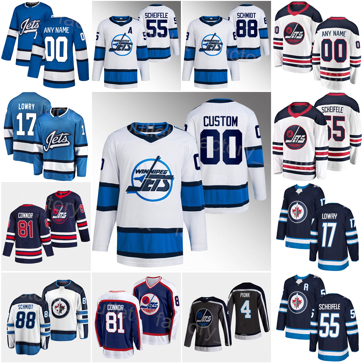 Winnipeg Hockey Jets 81 Kyle Connor Jersey 17 Adam Lowry Pierre-Luc Dubois Evgeny Svechnikov Rutger McGroarty Mark Scheifele Nate Schmidt Neal Pionk Man Kids Woman, Navy blue
Winnipeg Hockey Jets 81 Kyle Connor Jersey 17 Adam Lowry Pierre-Luc Dubois Evgeny Svechnikov Rutger McGroarty Mark Scheifele Nate Schmidt Neal Pionk Man Kids Woman, Navy blue