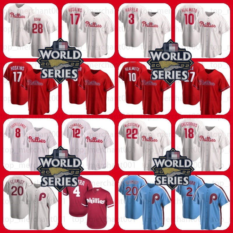 2022 World Series Bryce Philadelphia Harper Phillies Jersey Kyle Schwarber Nick Maton Nick Castellanos Brandon Marsh Rhys Hoskins Alec Bohm J.T. Realmuto Aaron Nola, Custom men jersey
2022 World Series Bryce Philadelphia Harper Phillies Jersey Kyle Schwarber Nick Maton Nick Castellanos Brandon Marsh Rhys Hoskins Alec Bohm J.T. Realmuto Aaron Nola, Custom men jersey
