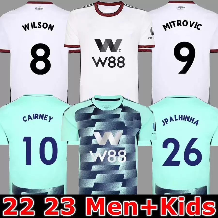22 23 SOCCER JERSEYS Home CAIRNEY Mitrovic 2022 2023 KEBANO WILSON MUNIZ J. Palhinha ROBINSON men kids kit FOOTBALL EL Uniform fans, 22 23 home aldult epl
22 23 SOCCER JERSEYS Home CAIRNEY Mitrovic 2022 2023 KEBANO WILSON MUNIZ J. Palhinha ROBINSON men kids kit FOOTBALL EL Uniform fans, 22 23 home aldult epl