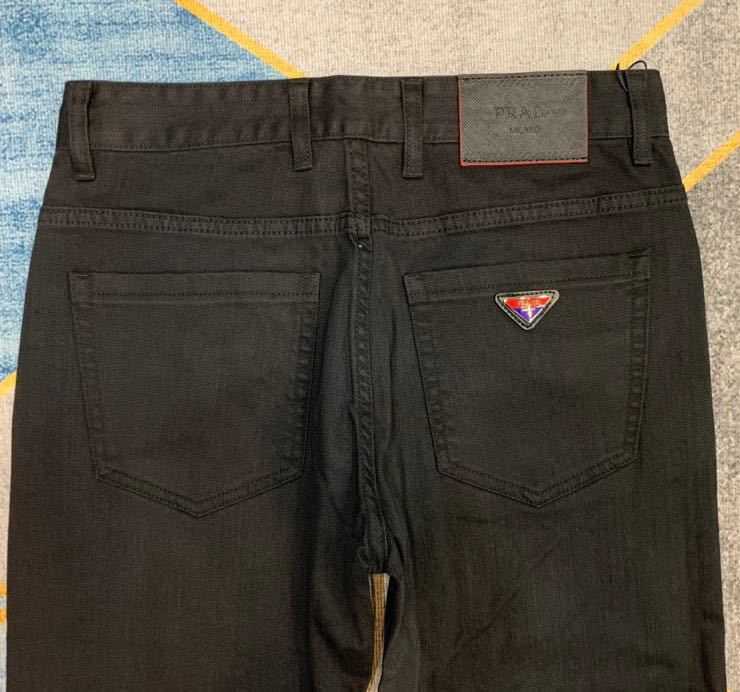 Jeans Men's the High Elastic Mid Waist Cotton Gauze Straight Black Jeans in Autumn and Winter of 2022 Can Be Casual or FormalW62V