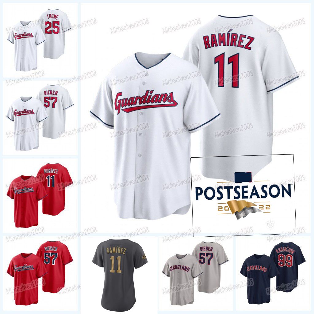 College wear Cleveland Jose Ramirez Guardians 2022 Postseason Jersey Andres Gimenez Oscar Gonzalez Steven Kwan Josh Naylor Triston McKenzie, Men cool base(with postseason patch)
College wear Cleveland Jose Ramirez Guardians 2022 Postseason Jersey Andres Gimenez Oscar Gonzalez Steven Kwan Josh Naylor Triston McKenzie, Men cool base(with postseason patch)