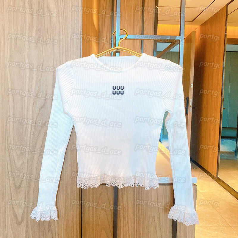 Womens Knit T Shirt Letters Lace Long Sleeve Tops Vintage Fashion Bottoming Tops, White with label ~
Womens Knit T Shirt Letters Lace Long Sleeve Tops Vintage Fashion Bottoming Tops, White with label ~
