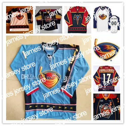 Atlanta Thrashers Hockey Jersey Dany Heatley 15 Tobias Enstrom 39 Marian Hossa 16 Ilya Kovalchuk Custom Vintage, Blue
Atlanta Thrashers Hockey Jersey Dany Heatley 15 Tobias Enstrom 39 Marian Hossa 16 Ilya Kovalchuk Custom Vintage, Blue