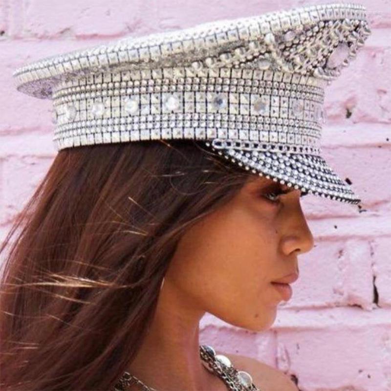 Berets Luxury Rhinestone Steampunk Military Hat Women Sergeant Bridal Hen Do Festival Captain Birthday Octagonal Part, Without any word
Berets Luxury Rhinestone Steampunk Military Hat Women Sergeant Bridal Hen Do Festival Captain Birthday Octagonal Part, Without any word