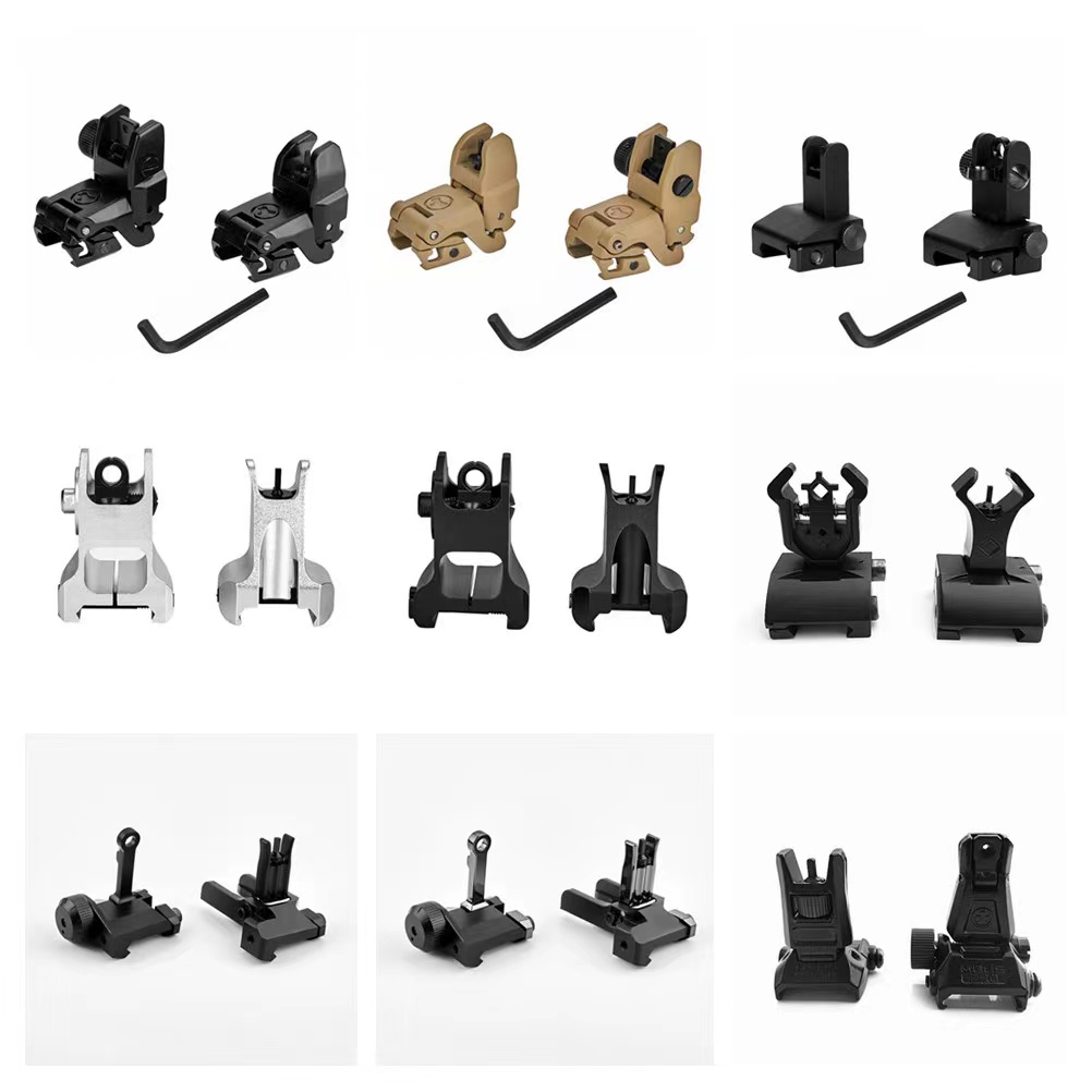 Tactical Accessories Outdoor Iron Sights Fiber Optics DD RPO KAC Flip Up Front with Rear Sights Visible Red and Green Dots Fit Picatinny Weaver Rails
Tactical Accessories Outdoor Iron Sights Fiber Optics DD RPO KAC Flip Up Front with Rear Sights Visible Red and Green Dots Fit Picatinny Weaver Rails