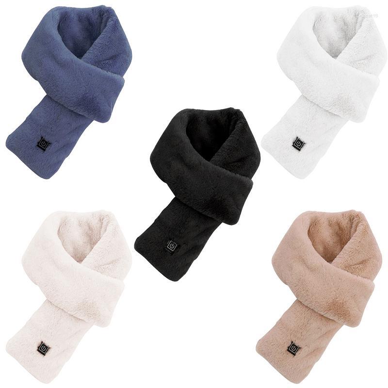 

Bandanas Winter Electric Heated Scarf 3 Gears Warmer USB Heating Scraf Collar Neck Wrap For Cycling Camping Women Men