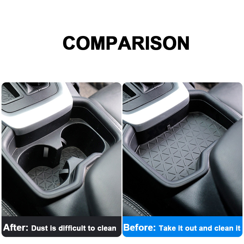Car Parts For Toyota RAV4 2021 2022 Central Console Organizer Pad Main Driver Storage Box Protect Mat Car Inner Accessories Black Interior Protection 