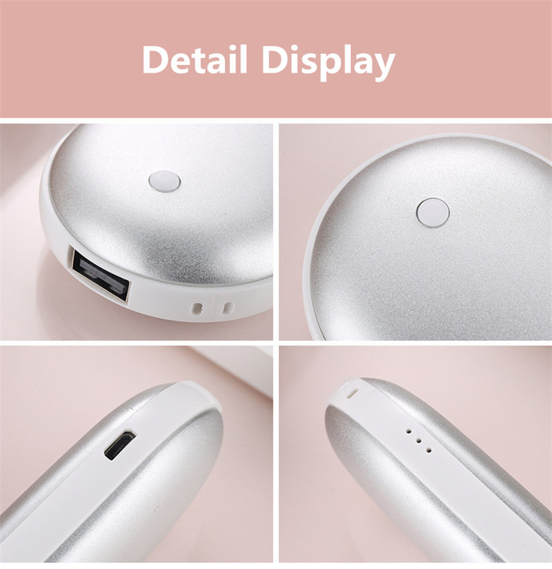 Mini Power Banks Hand Warmer Heating Mobile Power Rechargeable Cobblestone Pocket Powers Bank Reusable Electric Winter Heater53915