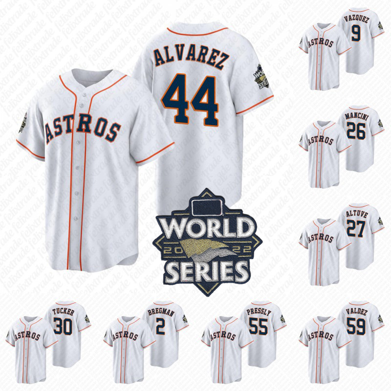Houston 2022 World Series Jersey Astros Jose Altuve Yordan Astros Alex Bregman Hector Neris Will Smith Ryan Pressly Framber Valdez Kyle Tucker Yuli Gurriel, 44 yordan astros
Houston 2022 World Series Jersey Astros Jose Altuve Yordan Astros Alex Bregman Hector Neris Will Smith Ryan Pressly Framber Valdez Kyle Tucker Yuli Gurriel, 44 yordan astros