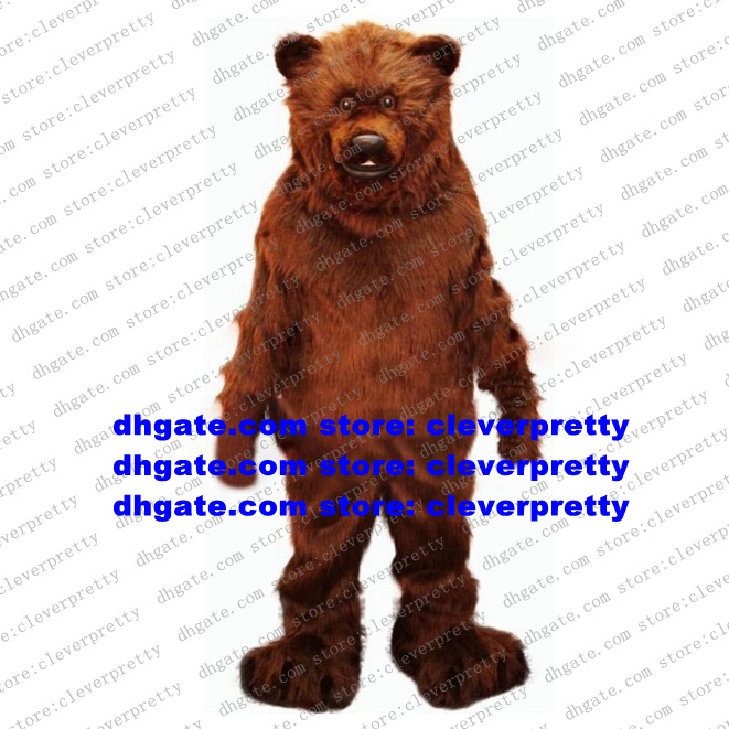 Long Fur Furry Brown Bear Mascot Costume Grizzly Bear Fursuit Adult Cartoon Character Outfit Suit Return Banquet Grad Night zx768, As in photos
Long Fur Furry Brown Bear Mascot Costume Grizzly Bear Fursuit Adult Cartoon Character Outfit Suit Return Banquet Grad Night zx768, As in photos