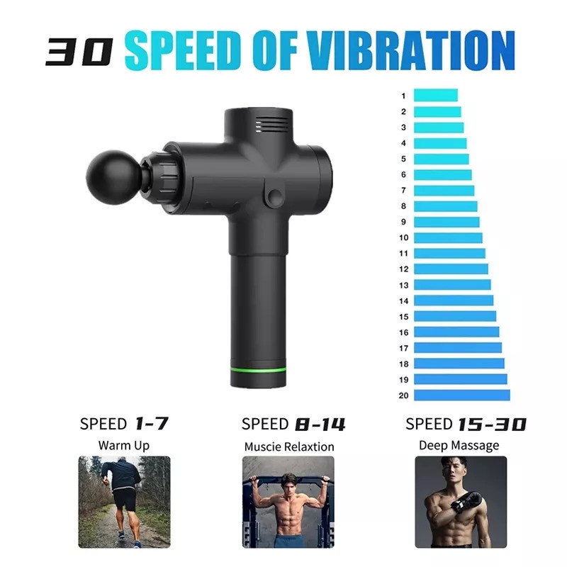 Full Body Massager Massage Gun Body Tissue Muscle Massager Gun 30 Speed Gear Massager Deep Fascia Gun 221024